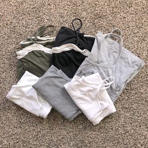 Lot of 6 camis (American Eagle/Aeropostale)